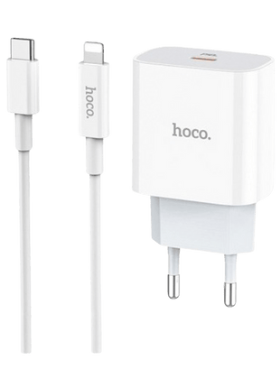 Hoco C76A Plus 20W – Cargador Rápido iPhone con Cable 1 Metro - Technosun