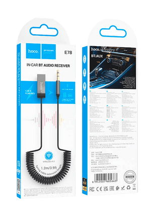 Hoco E78 – Transmisor Bluetooth para Automóvil con AUX y Control de Llamadas - Technosun