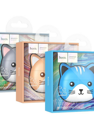 Hoco EW46 – Audífonos Bluetooth TWS con Funda de Gato Incluida - Technosun