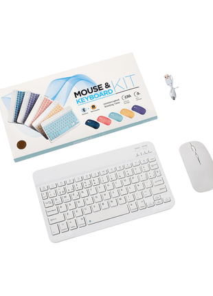 KIT MINI TECLADO MOUSE INALAMBRICO BLUETOOTH RGB - Technosun