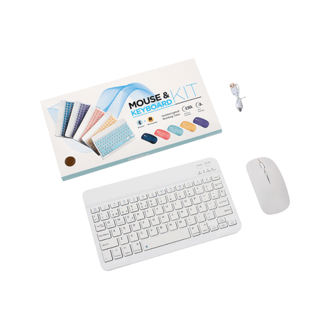 KIT MINI TECLADO MOUSE INALAMBRICO BLUETOOTH RGB - Technosun