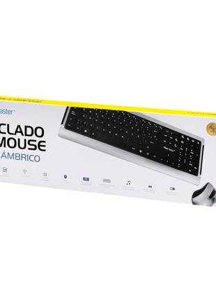 KIT TECLADO Y MOUSE INALAMBRICO TECMASTER TM - CMT - LD100 - Technosun