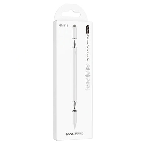 Lápiz Stylus 3 en 1 Hoco GM111 Universal Touch – Blanco - Technosun