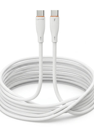 Cable Tipo C a Tipo C Lenyes LC997 30W 3 Metros Blanco