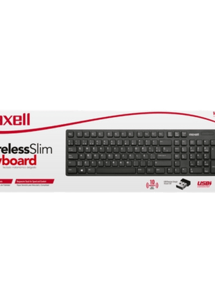 Maxell WKB - 20 – Teclado Inalámbrico Cómodo y Silencioso para Uso Diario - Technosun