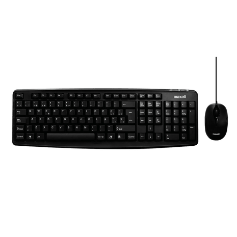 Maxell WRKBC - 10 – Combo Teclado + Mouse Inalámbrico para PC y Notebook - Technosun