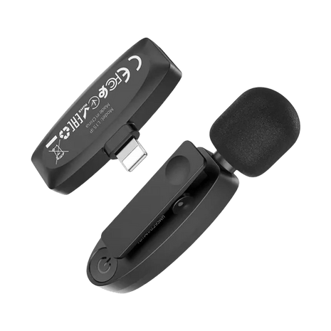 Micrófono Hoco L15 Inalámbrico Negro – Audio Profesional para Video y Streaming - Technosun