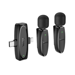Micrófono Hoco L15 Inalámbrico Negro – Audio Profesional para Video y Streaming - Technosun