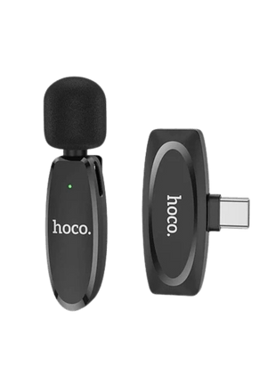 Micrófono Hoco L15 Inalámbrico Negro – Audio Profesional para Video y Streaming - Technosun