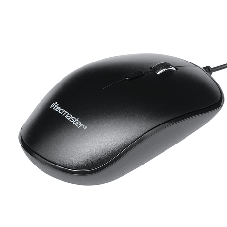 MOUSE OPTICO TECMASTER CABLEADO 4 BOTONES 800/1200/1600 DPI NEGRO - Technosun
