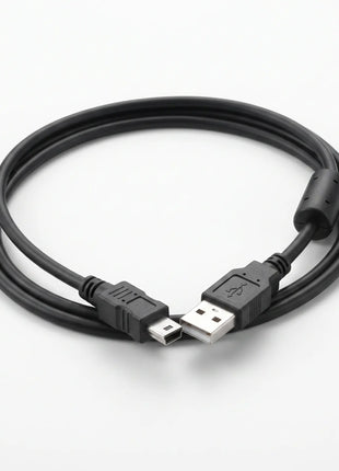 Detalle de los conectores USB y Mini USB del cable de datos para PlayStation 3