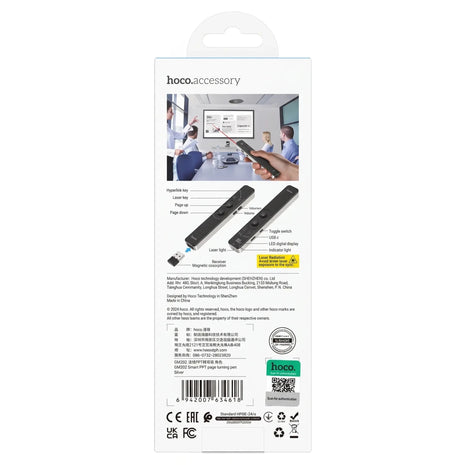 Puntero Láser Inalámbrico Hoco GM202 Smart PPT Presentador - Technosun