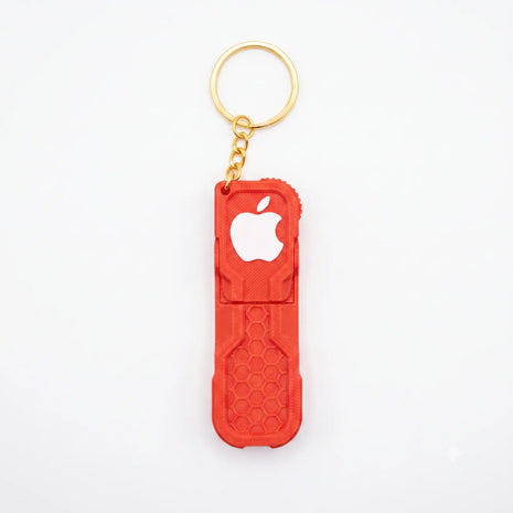 Soporte Llavero Plegable TechnoSun para Celular Diseño Apple