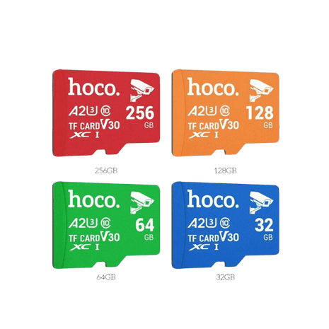 Tarjeta de Memoria Hoco TF A2 V30 – microSD de Alta Velocidad para Video 4K - Technosun