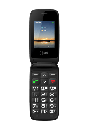TELEFONO SENIOR MICROLAB 9204 SOS 4G LTE BLACK - Technosun